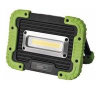 EMOS P4534 Lampe de Travail à LED Rechargeable Externe étanche 600 LM, portée de 35 m, Batterie 3000 mAh avec 3,5 Heures d'autonomie et câble USB, Plastique, Noir/Vert