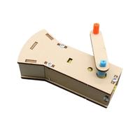 Lampe de poche en bois à manivelle, ensemble d ' apprentissage scientifique, jouet d ' expérimentation physique pour, activité artisanale éducative, ensemble de modèles de générateur en bois