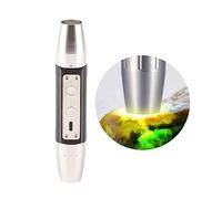 Lampe De Poche en Cristal, Torche De Bijoux, Lampe De Poche en Jade, Testeur De Pierres Précieuses, Torche Lumineuse à 6 Lumières pour L'évaluation De Bijoux, Lampe De Poche Rechargeable par USB