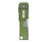 Lampe de poche intelligente avec affichage numérique, design léger, 13,5 x 3,5 x 2,5 cm, faisceau réglable, lampe de poche avec affichage numérique, économe en énergie et durable, pour camping, mur