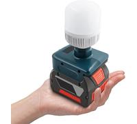 Lampe de poche LED 12 W 1300 lm pour Bosch 18 V GBA, batterie lithium-ion max 6500 K, lumière blanche froide pour utilisation en extérieur, camping, réparation automobile