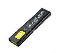 Lampe de poche LED 550 lumens USB-C rechargeable, lampe de travail EDC portable avec 5 modes, queue magnétique et clip de capuchon pour camping, réparation, marche de nuit, projecteur compact, noir