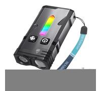 Lampe de poche LED à porte-clés,Lampe à porte-clés magnétique de haute luminosité - Torche étanche multi-fonctions pour randonnée, voyage, camping, pêche et aventures en extérieur