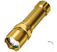 Lampe de poche LED COB rechargeable par USB, 6 W, haute puissance, lanterne compacte avec 3 modes pour camping, randonnée et balades de nuit (D)