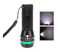Lampe de poche LED compacte, lampe de poche multifonctionnelle avec zoom réglable, petite avec haute luminosité, pour promenades nocturnes, camping, randonnée, lecture, hommes, filles, adolescents