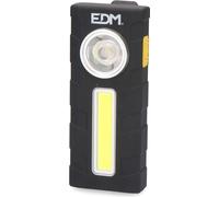 Lampe de poche LED EDM 36375 5 W 320 Lm Flasque Noir