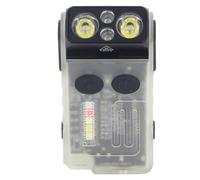 Lampe de poche LED étanche IP67 avec lumière UV, 1100mAh, rotation à 180, alarme de 110dB