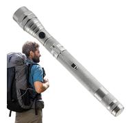 Lampe de poche LED extensible magnétique, lampe de poche télescopique avec aimant - Outil de collecte magnétique avec lumières LED - Feux de travail pivotants à 360 °, torche multifonction pour hommes