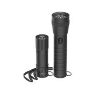 Lampe de poche LED "FL-DUO", avec piles, aluminium, ensemble de 2