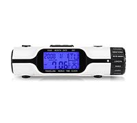 Lampe de Poche LED Numérique, Réveil de Voyage, Heure du Monde, Thermomètre D'extérieur