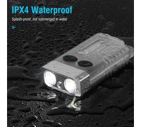 Lampe De Poche Led Portable Avec LumièRe Uv 365 Nm, Porte-CléS Multifonction, Lampe De Travail MagnéTique Avec Plusieurs Modes D'éClairage, Prend En Charge L'alarme Sonore