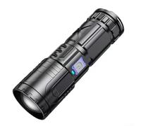 Lampe de poche LED rechargeable avec batterie externe, super lumineuse P70.2, 5 modes, alliage d'aluminium étanche, autonomie de 12 heures pour le camping et la randonnée