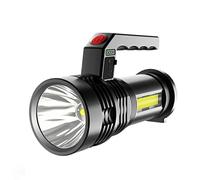 Lampe de poche LED rechargeable, torche de recherche camping portable étanche USB P50 pour la pêche, l'urgence et l'utilisation en extérieur