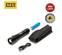 STAK Velamp imr90 torche rechargeable, Noir