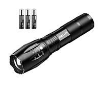 Lampe de poche LED T6 10W AAA zoomable lampe torche étanche XM-L 8000LM 5 modes avec piles AAA
