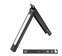 Lampe de poche magnétique avec 6 modes de gradation - Éclairage portable LED pour photographie, travail, camping, marche, entraînement, randonnée