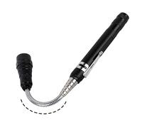 Lampe de poche magnétique extensible, outil de prélèvement magnétique à LED, fantastique gadget pivotant à 360 degrés, lampe de poche multifonction pour femmes et hommes