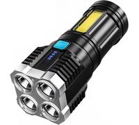 Lampe de poche Maxi LED avec chargeur USB-Noir KP26840