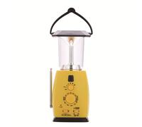 lampe de poche multifonctionnelle à énergie solaire, 4 voies, manivelle d'urgence, Radio FM, LED, lampe de Camping, chargeur de téléphone