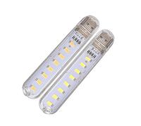 Lampe de Poche Portable à 8 LED à économie d'énergie avec Lampe d'éclairage de Nuit USB pour Ordinateur Portable - Pratique et Populaire Practical and Deft