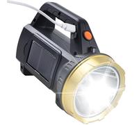 Lampe de poche portable étanche à énergie solaire - Modes d'éclairage pratiques - Lanterne de camping et randonnée - Efficacité énergétique en cas d'échec - Activités de plein air