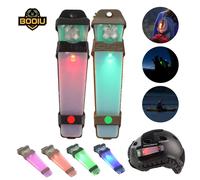 Lampe de poche pour casque Airsoft, indicateur d'identification lumineux pour casque de Sport, Signal de survie, lampe tactique pour casque de chasse en plein air MD Yellow