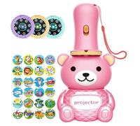 Lampe De Poche Pour Enfant, Projecteur D'ours Lampe Poche Avec 24 Images Jouet Lampe De Poche Projecteur Jouet Éducatif Bedtime Night Light Pour Cadeaux De Noël, D'Anniversaire Et De Thanksgiving