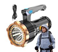 Lampe de poche rechargeable super lumineuse, lampe de poche de voyage | Outil d'éclairage extérieur, lampe torche portable rechargeable avec lumière latérale pour l'escalade