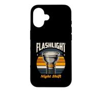 Lampe de Poche Sécurité des Agents de Nuit Coque pour iPhone 16
