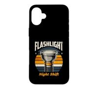 Lampe de Poche Sécurité des Agents de Nuit Coque pour iPhone 16 Plus