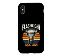 Lampe de Poche Sécurité des Agents de Nuit Coque pour iPhone X/XS