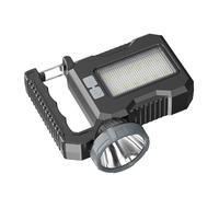 Lampe de poche solaire haute luminosité avec chargement USB - Lampe de poche LED solaire portable pour camping et patrouilles de nuit