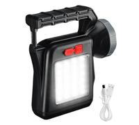 Lampe de poche solaire - Lampe de poche de camping portable - Unité lumineuse compacte - Lampe de poche solaire USB d'urgence - Lampe extérieure résistante intempéries pour équipement de pêche