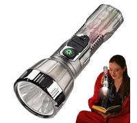 Lampe de Poche Solaire - Lampe Torche Led Ultra Puissante - Batterie Externe Charge Rapide | Torche de poche USB réglable pour le bushcraft, la randonnée, la pêche, la survie en cas de tornade