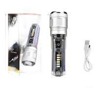 Lampe de poche solaire LED 20 W Type-C rechargeable lumière blanche