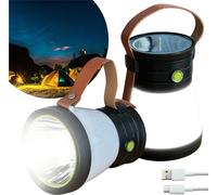 Lampe de poche solaire LED 3en1, lanterne de camping, lampe d'extérieur portable et étanche pour les urgences de camping Powerbank BLIXTAR