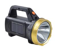Lampe de poche solaire LED - Lampe torche, lanterne et lampe torche étanche rechargeable | 3 modes de luminosité en d'aluminium 15,8 x 11,2 cm Charge de type C à haute efficacité énergétique