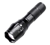Lampe de Poche Tactique LED Super Lumineux 2000 Lumens Portable - Mise au Point Réglable, Zoomable, 5 Modes de Lumière (1 Pack)