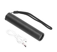 Lampe de poche ultraviolette, lampe de poche à détecteur d'argent 365 nm LED torche ultraviolette lumière violette fluorescente entrée USB sortie lampe de poche d'inspection de la teigne(Le noir)
