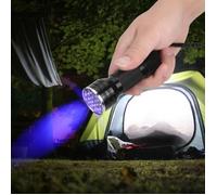 lampe de poche ultraviolette Lampe de poche UV Ultra Violet 21 LED en alliage d'aluminium Scorpion Pets Mini lampe de poche (avec
