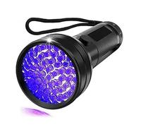 Lampe de poche UV Black Light, 51 LED 395 nM, détecteur de lumière noire ultraviolette pour urine de chien, taches d'animaux et punaises de lit