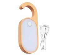 Lampe de poignée de porte - Capteur de mouvement rechargeable LED en bois, lampe de nuit pour tableau de messages mémo | Veilleuse de chambre à coucher pour et adultes, lumière de poignée de p