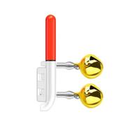 Lampe de pointe de canne à pêche avec alarme LED pour la pêche de nuit, bâton lumineux à clipser pour pointes de perche, lumière intelligente pour truite, poisson-chat, alerte de grève, lumière de