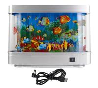 Lampe de Poisson, Lampe de Poisson sensorielle Mobile réaliste, veilleuse d'aquarium Artificielle pour Enfants, bébé, décoration Bureau Chambre à Coucher, lumière, sensorielle, Bulle, FI