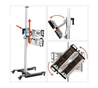 Lampe de polymérisation UV, 100 0w / 2000W Lampe de peinture Shortwave Smart Timing Infrared Sèche-linge Peinture Light Catégorie de peinture de peinture Cuisson Cuisine Réparation Accessoires Outils