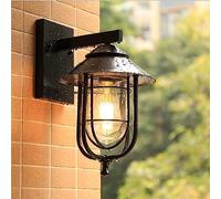 Lampe de porche extérieure Applique murale extérieure étanche IP65, applique murale extérieure rétro industrielle rustique E27, Lustres modernes
