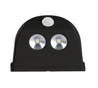 Luminea Lampe de porte sans fil à LED avec détecteur de mouvement - Noir