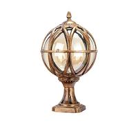 Lampe de Porte de Cour Vintage, Lampe de Pilier de Porte de Villa sphérique Super Brillante E27, éclairage décoratif, économie d'énergie, éclairage Mural extérieur étanche, Colonne, Phare, Lampe