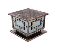 Lampe de Porte de Style européen Vintage, éclairage Mural carré pour Pilier de Porte d'extérieur, luminaire de Cour à LED, luminaire de terrasse