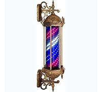Lampe de poteau de barbier à LED murale - Rotative, étanche, économe en énergie, parfaite pour le salon de coiffure et l'extérieur. (90cm/35in)